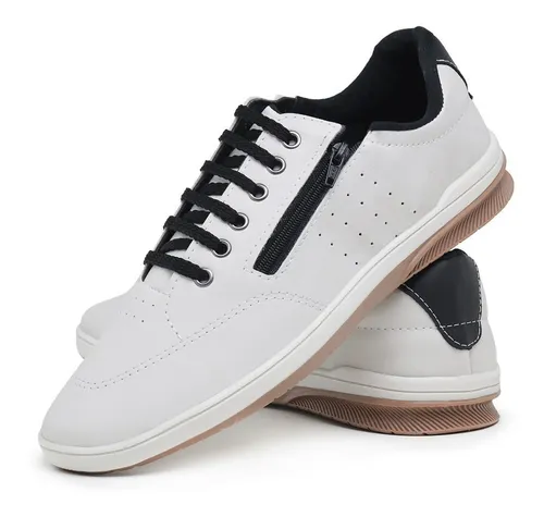 Tenis polo cadarço store de couro