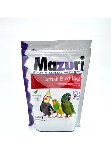 Alimento Ninfas Y Agapornis Etc Mazuri Small Bird Diet 350 G