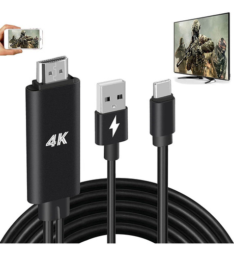 Adaptador Hdmi, Usb Tipo C, Mhl 4k, Convertidor De Video