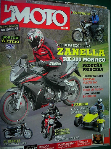 Revista La Moto Motociclismo 67 Zanella Kawasaki Motomel