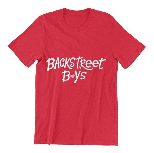 Polera Unisex Bsb Backstreet Boys Cursiva Estampado Algodon