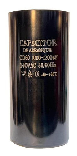 Capacitor De Arranque 1000-1200 Uf 140v Motores Eléctricos