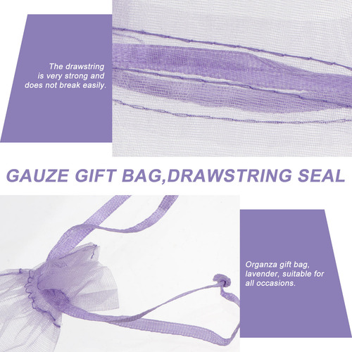 Bolsas De Regalo De Organza Con Cordón De 7 X 9 Cm, Bolsas P