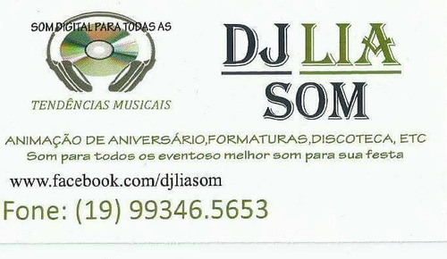 Imagem 1 de 7 de Dj Lia Som E Iluminção