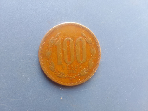 Moneda Chile 100 Pesos 1987
