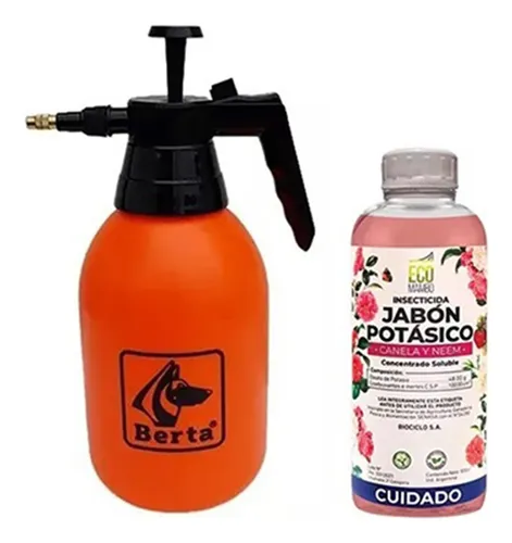 Pulverizador Berta 2 Litros + Jabon Potasico 500ml Ecomambo