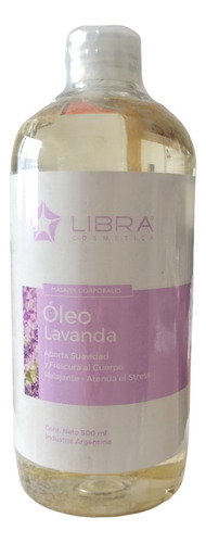 3 Oleo Masajes Aceite Esencial Lavanda 500g Libra Cosmetica Fragancia Suave