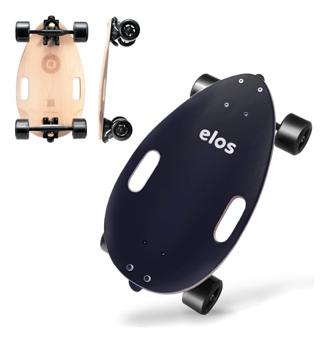 Elos Mini Longboard Cruiser Tabla De Skate Portable Y Dura