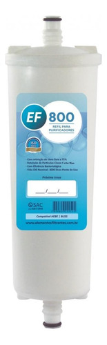 Refil Ef800 Bacteriológico (compatível By Hebe / Bliss)