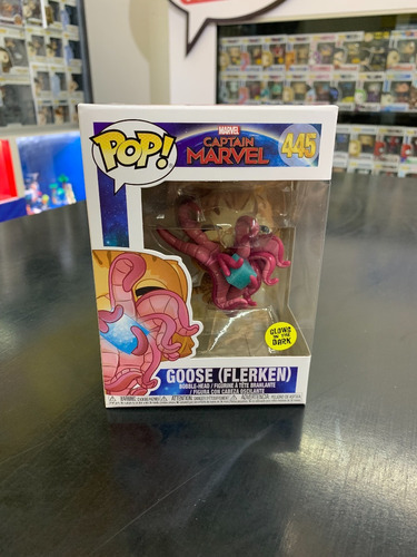 Funko Pop Marvel Capitana Marvel Goose Flerken 445 Glow