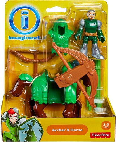 Imaginext Caballero Medieval Caballo Arco Flecha Fisher Pric