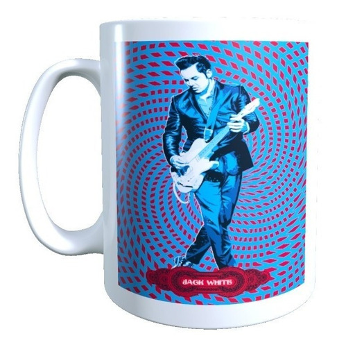 Taza Diseño Jack White Stripes Rock Poster