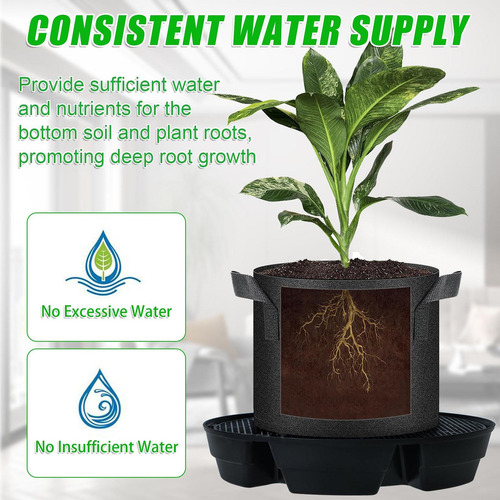 4pcs Platillos De Planta Autónoma, Base De Macetas De Tela