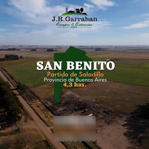 Campo 4,3 Hectareas En San Benito - Saladillo // Vendemos