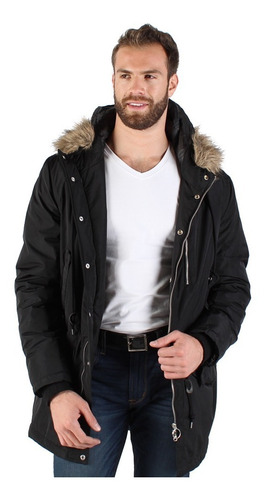 Chamarra Hombre Greenlander Pol6433 Parka Moda Gorra
