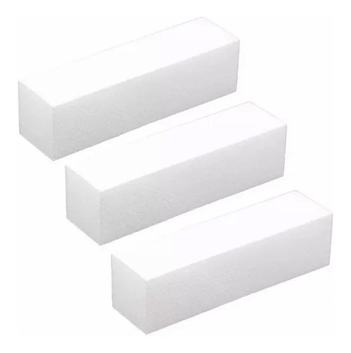Imagen 5 de 5 de Bloque Pulido Uñas Esculpidas Acrilicas Gelificadas Blanco