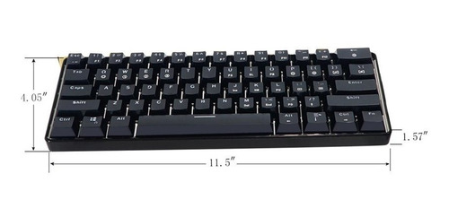 Gk61 60% Rgb Óptico E-sports Juego Teclado Mecánico Kit