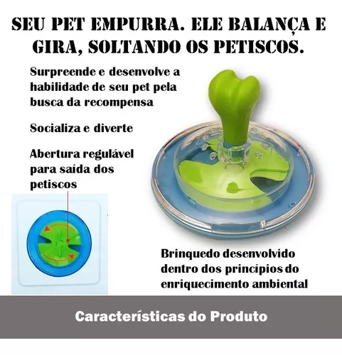 Brinquedo Peão P/ Cachorro Enriquecimento Ambiental Pawise