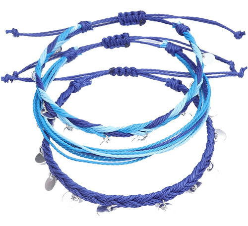 Pulsera De Hilo Trenzado Boho Hecha Mano Encantos, Puls...