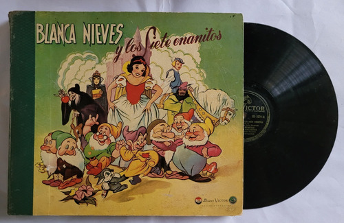 Blanca Nieves Y Los 7 Enanitos Discos Pasta 1946 78 Rpm X4 