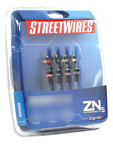 Mtx Streetwires Zeronoise Zn5450 - Cabo Rca Blindado 5m Mtx 