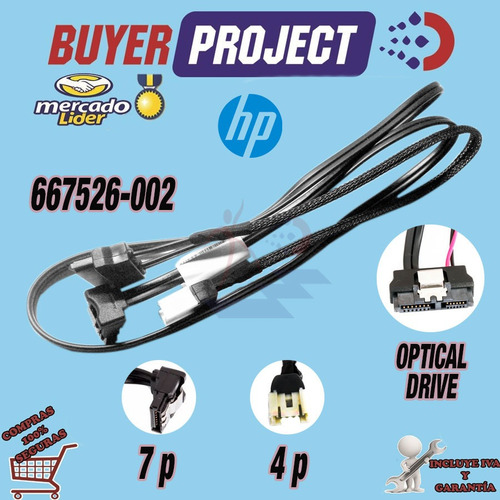 Cable De Poder Hp Optical Drive Sata Cable 711mm A 4 Pines