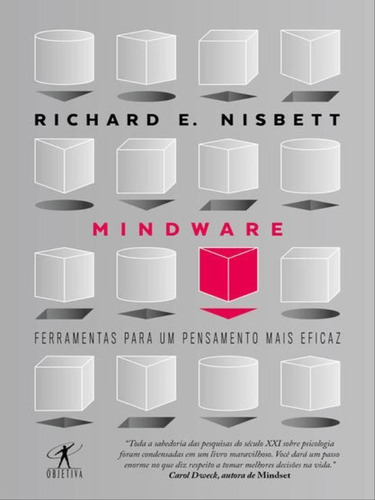 Mindware: Ferramentas Para Um Pensamento Mais Eficaz, De Nisbett, Richard. Editora Objetiva, Capa Mole, Edição 1ª Edição - 2018 Em Português