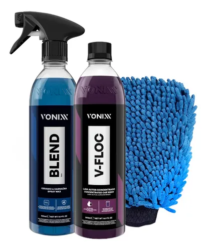 Kit Shampoo V-floc E Blend Carnaúba Líquida Vonixx Com Luva