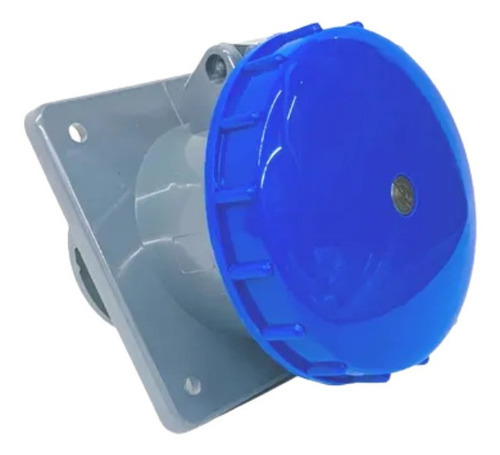 Tomada Embutir Brasikon 3p+t 32a 200/250v 9h Ip44 Cor Azul