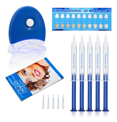 Kit De Blanqueamiento De Dientes De 3 Piezas Con Luz Led