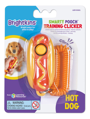 Brightkins Smarty Pooch Training Clicker: Hot Dog - 1 Pieza