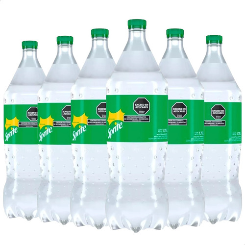 Sprite 1,75 Litros Original Comun Gaseosa Grande Pack X6 6u