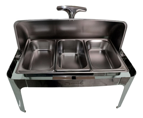 Chafer Hotelera Buffet Acero Inoxidable Tercio Shorbull