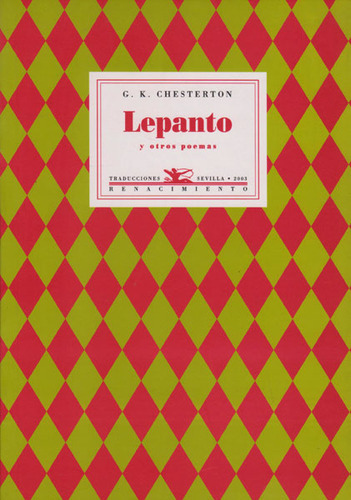 Lepanto Y Otros Poemas, De G. K. Chesterton. Editorial Ediciones Gaviota, Tapa Dura, Edición 2003 En Español