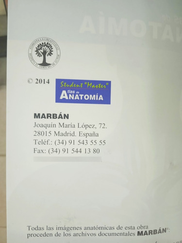 Atlas De Anatomía Student Master (nuevo)