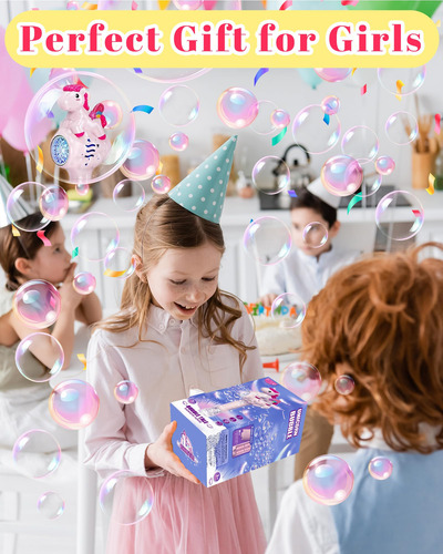 Varita Burbujas Unicornio Regalos Cumpleaños Niñas 3-6 Años. Color