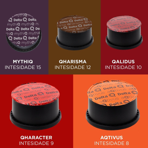 50 Capsulas Variadas Cafe Expresso Para Cafeteira Delta Q