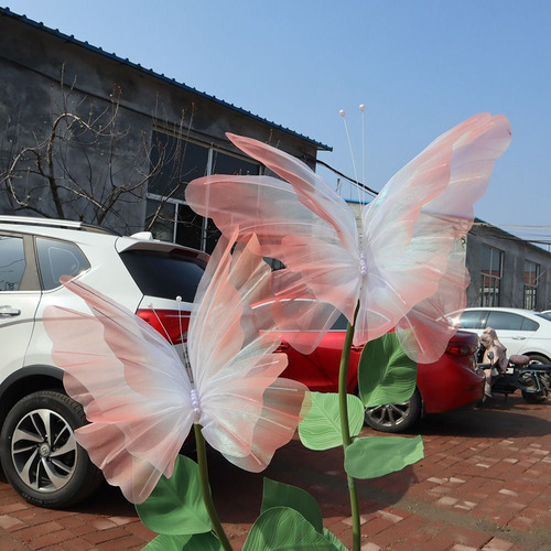 Mariposa Artificial De Hilo De Seda 3d Para Exteriores