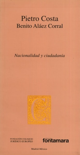 Libro Nacionalidad Y Ciudadanía