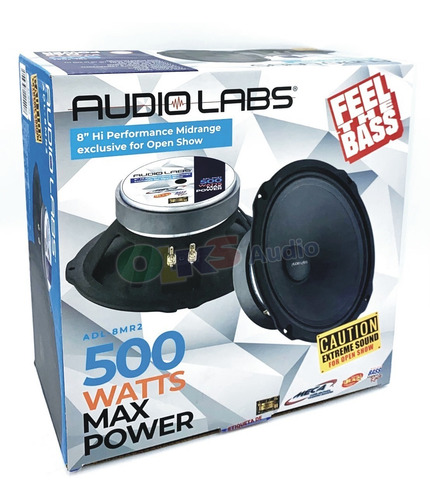 Medio Rango De 8 Open Show Spl 250w. Rms Audiolabs Adl-8mr2