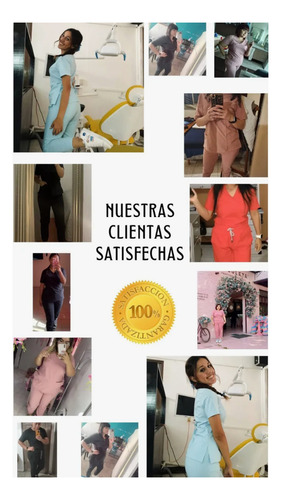 Uniforme Medico Quirúrgico Antifluidos Para Dama Pijama Dama Azul Plumbago Xl