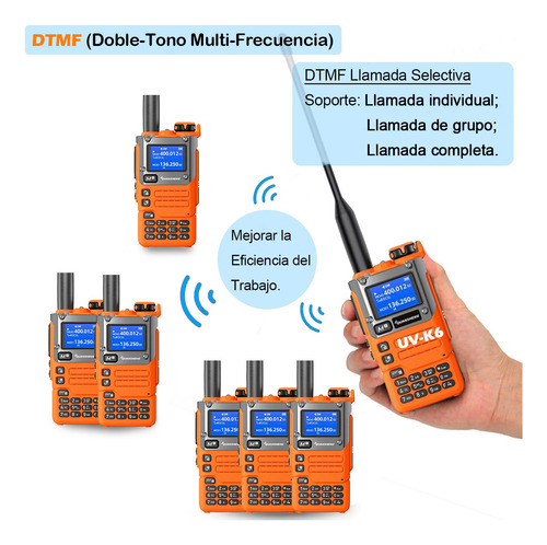 Manos Libres Walkie Talkie Metálico Sólido Uhfvhf Amfm Usb C