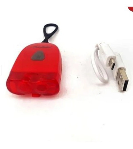 Imagen 2 de 3 de Luces Recargables Usb Trasera Gw Roja