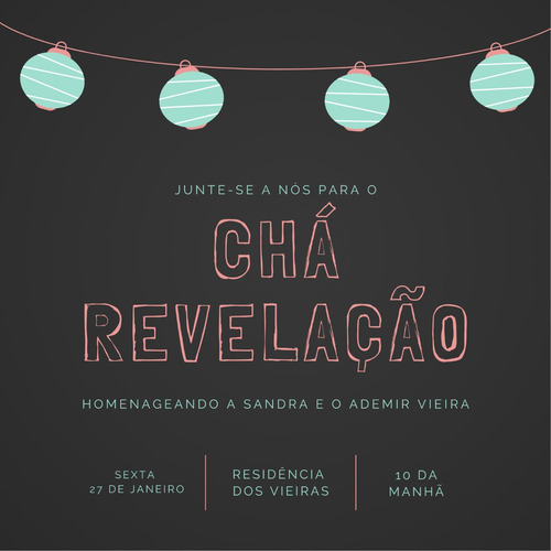 Imagem 8 de 10 de Convite Virtual Festa Aniversário Casamento Chá Revelação