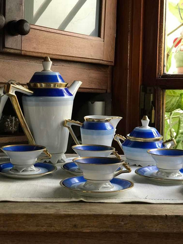Juego De Café De Porcelana Alemana Volkstedt