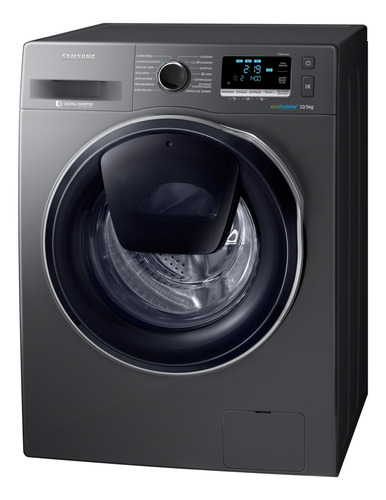 Imagen 4 de 4 de Lavarropas automático Samsung WW10K6410Q inverter negro 10.5kg 220 V