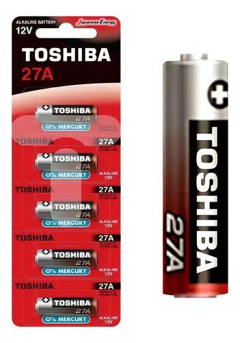 Pila Bateria Alcalina Toshiba 12v - 27a Bl5 Pack 5 Pilas
