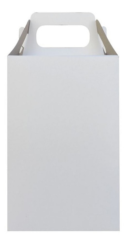 Imagen 2 de 3 de Cajita Feliz Cfz5 X 50u Packaging Blanco Madera