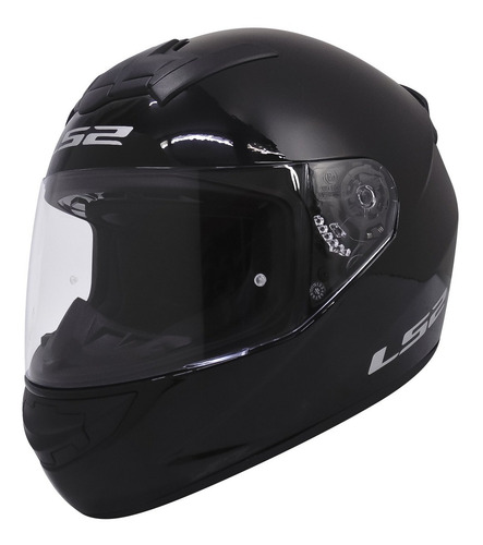Imagen 3 de 8 de Casco Moto Integral Ff 352 Rookie Negro Brillante Ls2 Ece 22