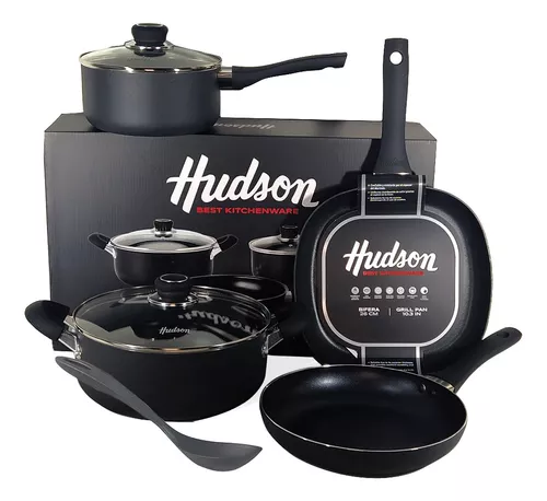 Set De Ollas Antiadherente Ceramica Hudson 8 Pz Envio Gratis